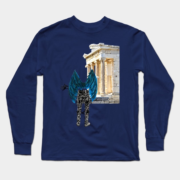 Blue Wings Long Sleeve T-Shirt by MarisePix